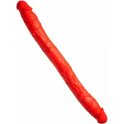 Double Stretch Dildo N77 62 x 6,2 cm red