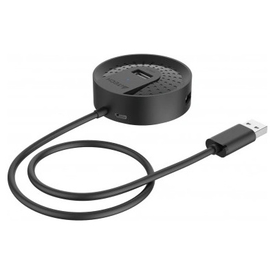 A4Tech USB хъб A4tech HUB-20, 4 портов, USB 2.0, 480 Mbit/s, Черен (A4-HUB-20-USB2)