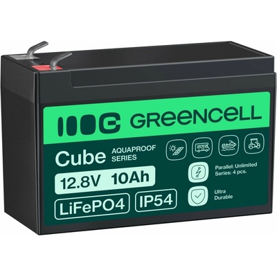Green Cell Cube LiFePO4 12,8V 10Ah LFPGC12V10AH LITHIUM-GELPHATE BATÉRIA