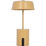 Leitmotiv Метална LED настолна лампа в цвят жълта охра (височина 22, 5 cm) Elemental LED - Leitmotiv (LM2379YE)
