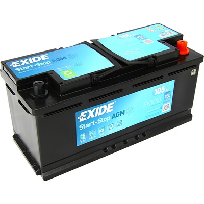 Exide Start-Stop AGM 12V 105Ah 950A EK1050