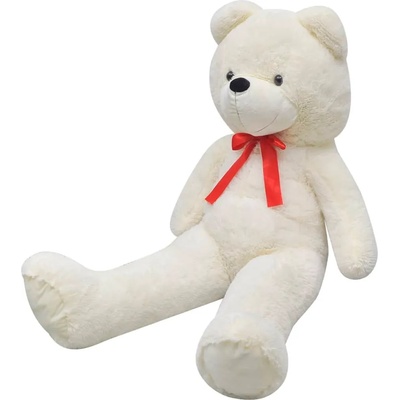 vidaXL Плюшена играчка мече, бяла, 170 см (80146)