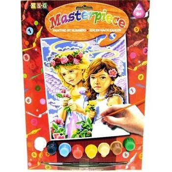 Image 1 of KSG Crafts KSG Craft - Рисуване по номера с акрилни бои - Ангели