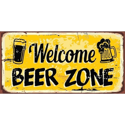 Ceduľa Welcome Beer Zone