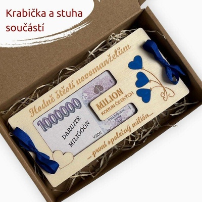 PanDatel Svatební obálka - BALÓNKY krabička a stuha součástí