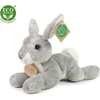 Rappa Плюшено Сиво зайче, лежащо, 22 см. , серия Еко приятели (183131-2)