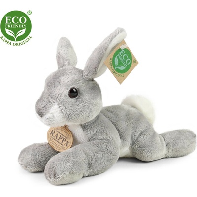 Rappa Плюшено Сиво зайче, лежащо, 22 см. , серия Еко приятели (183131-2)