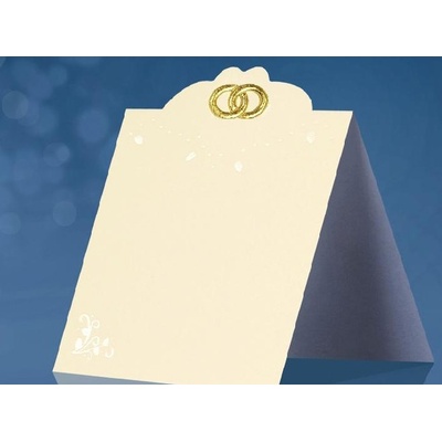 Paris Dekorace Svatební jmenovky na stůl s vytlačeným dekorem – Zboží Mobilmania