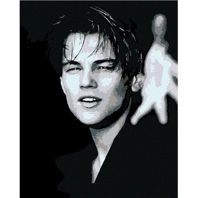 Zuty Malování podle čísel Leonardo DiCaprio 40 x 50 cm vypnuté plátno na rám