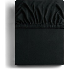 Restilo Čierna napínacia plachta jersey Amber 160x200