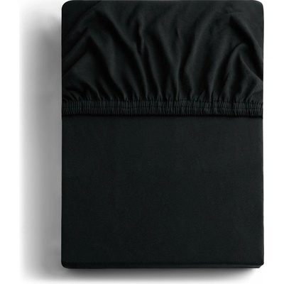 Restilo Čierna napínacia plachta jersey Amber 180x200