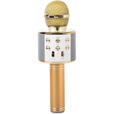 Verk 01377 Karaoke Bluetooth mikrofón 1800mAh zlatá