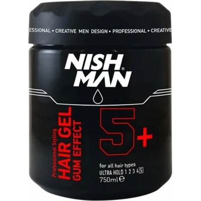 NISHMAN Gél na vlasy Ultra Silná Fixácia Gummy 5+ 750ml