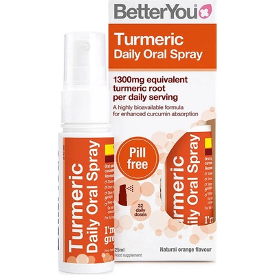BetterYou Kurkuma ústny sprej - Kurkuma ústny sprej Pomaranč 25 ml