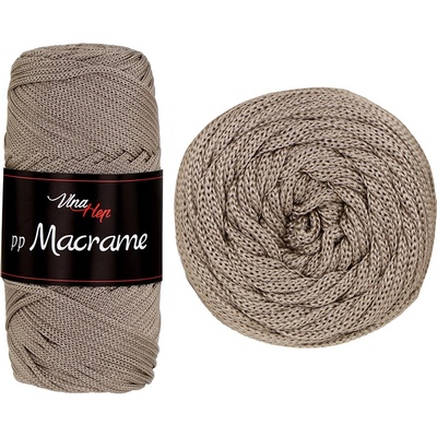 Vlna-hep pp Macrame - polyester PP Macrame: nová - 4224 Kávová