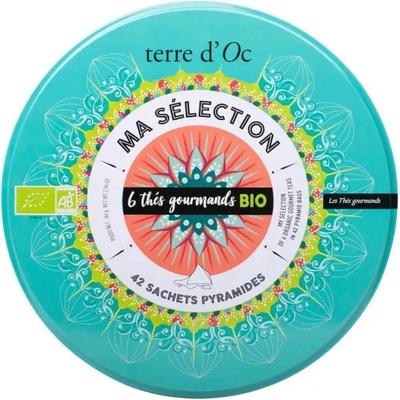Terre d'Oc 6 Thés Gourmands BIO Kolekce BIO čajů 42 ks