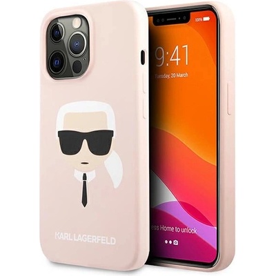 KARL LAGERFELD силиконов калъф Karl`s Head за iPhone 13 Pro Max 6.7" - светло розов (3666339027766)