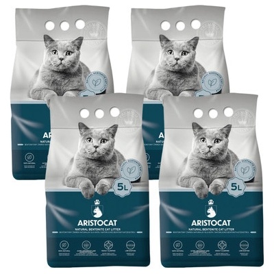 ARISTOCAT Bentonite Plus Prírodné bentonitové stelivo pre mačky 4 x 5 l
