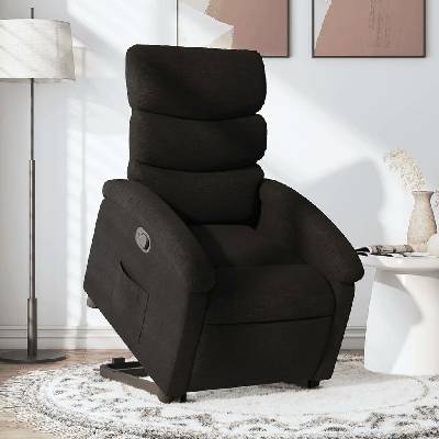 vidaXL 11461.3203980 Zvedací polohovací černé textil