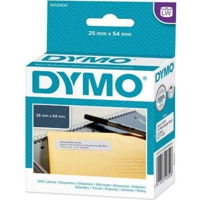 Etikety Dymo pro zpáteční adresu 54x25mm, bílé, samolepící 1bal/500 ks, 11352, S0722520