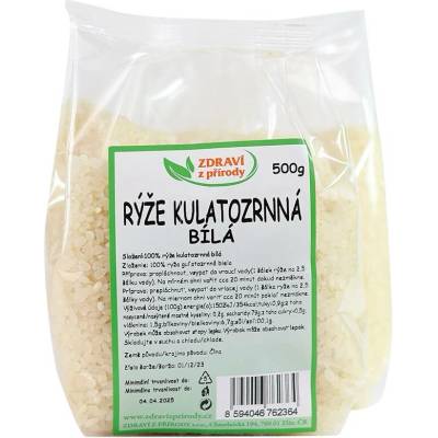 IPJ Natur rýže kulatozrnná bílá 0,5 kg