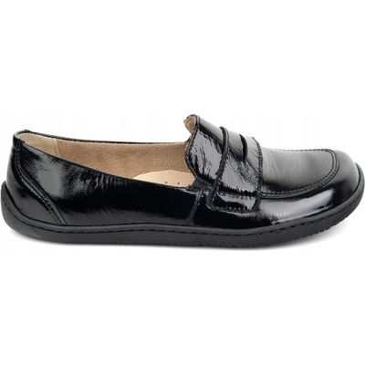 BAREFOOT Elegantné Dámske minimalistické mokasíny 1280 čierne