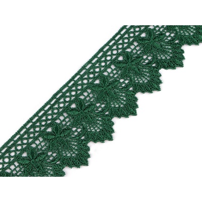 Prima-obchod Vzdušná krajka šíře 55 mm, barva 8 zelená jedle – Zboží Mobilmania