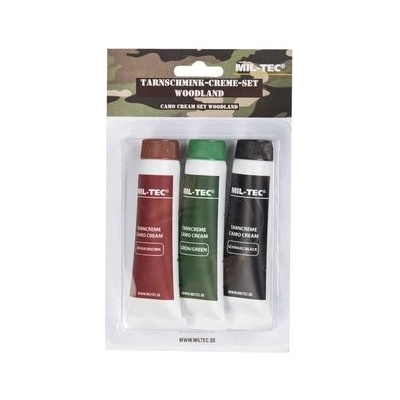 MIL-TEC farby maskovacie v tube set 3 ks 30 g čierna