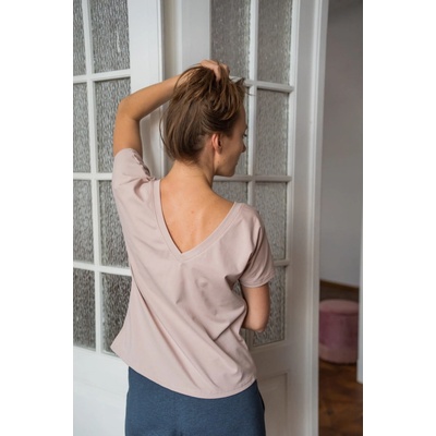 Kojící tričko halenka Two Ways Beige kr.rukáv – Zboží Dáma