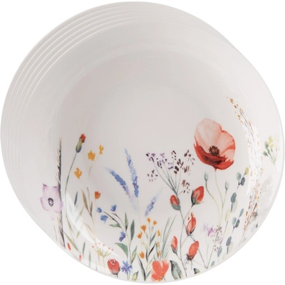 Orion Sada porcelánových hlbokých tanierov Mak 20,5 cm 6 ks