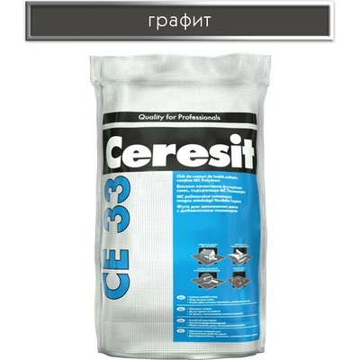 CERESIT ФУГА ce33 2кг ГРАФИТ (2039632)