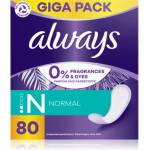 Always Daily Fresh Normal дамски превръзки без парфюм 80 бр