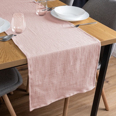 Biante Mušelínový behúň MSN-072 Pastelovo staroružový 45x180 cm