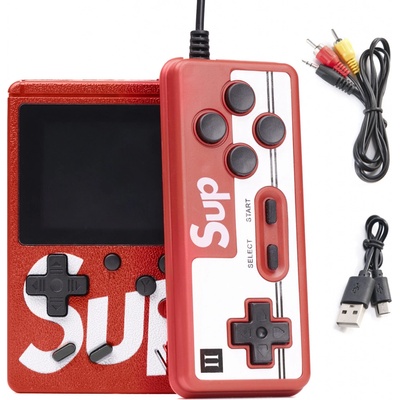 Digitální hrací konzole SUP GameBox 400 her v 1 červená