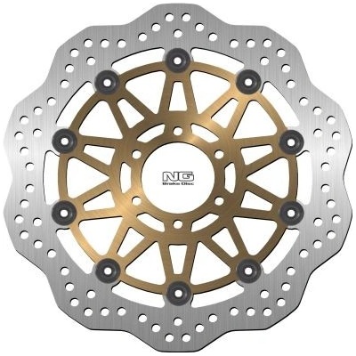 NG přední brzdový kotouč MOTO GUZZI DAYTONA 1000 91-94, URAL 750 06-21, YAMAHA FZS600 FAZER 98-03, TDM850 91-01, FZR 600 89-95 (298X64X4mm) (6X8,5mm) WAVE plovoucí | Zboží Auto