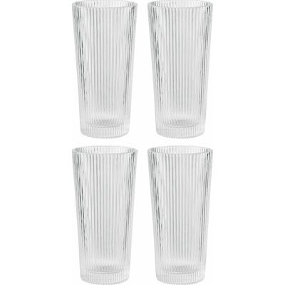 Stelton Dlhý pohár na nápoje PILASTRO číry 4 x 300 ml