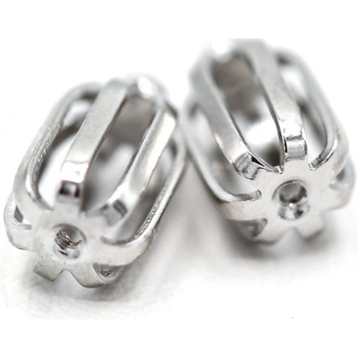 Olivie stříbrný rhodiovaný DLOUHÝ ŠROUBEK k náušnicím 7439