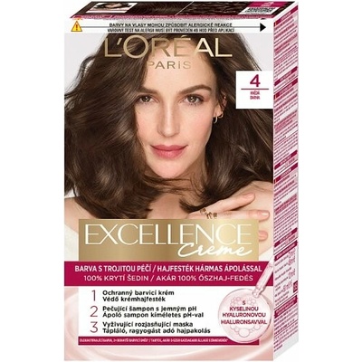L'Oréal Paris Excellence Creme farba na vlasy 4 hnedá