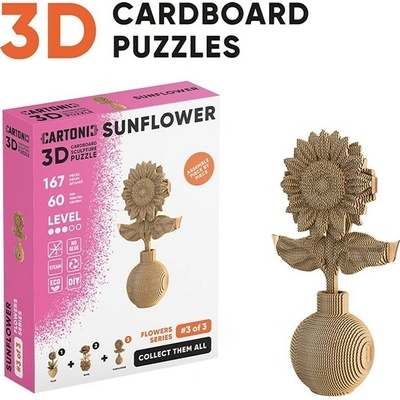 Cartonic 3D puzzle Slunečnice 167 ks
