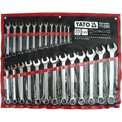 Yato Očkoploché klíče sada plachta 6-32 mm 25 ks YT-0365