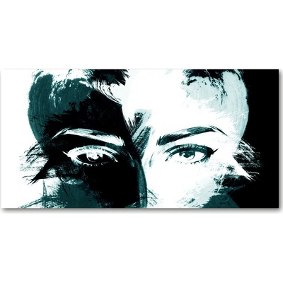 Fotoobraz na skle abstrakcie žena 100x50 cm