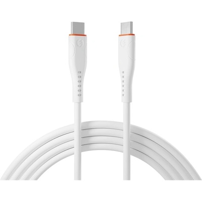 S-Link Кабел S-link - SL-X280E (3A, 60W, бързо зареждане, кабел за данни и зарядно от Type-C към Type-C, 100 см, бял) (37803) (37803)