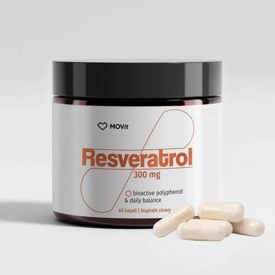MOVit Longevity Resveratrol 300 mg 60 kapslí