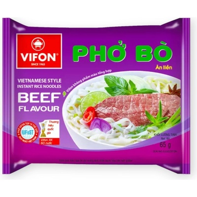 Vifon Pho Bo Instantní hovězí polévka s rýžovými nudlemi 60g – Zboží Mobilmania