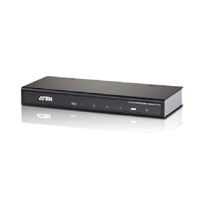 HDMI сплитер ATEN VS184A, от 1x HDMI(ж) към 4x HDMI(ж), до 15м, до Ultra HD резолюция, 3D поддръжка, 1 устройство (VS184A)