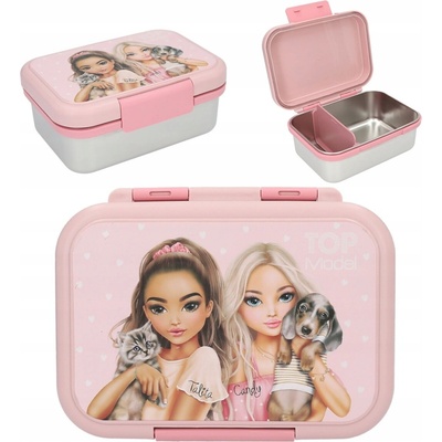 Top Model Desiatový box nerezový PINK