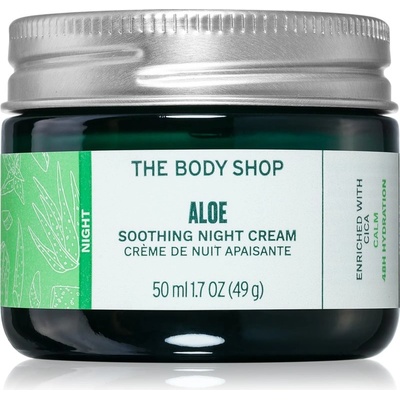 The Body Shop Aloe успокояващ нощен крем за чувствителна кожа на лицето 50ml