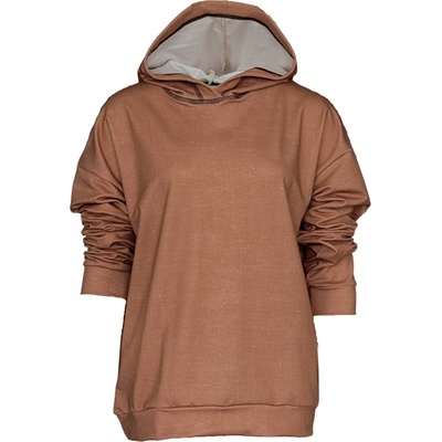 Crawler Bambusová oversize mikina dámská Hnědá