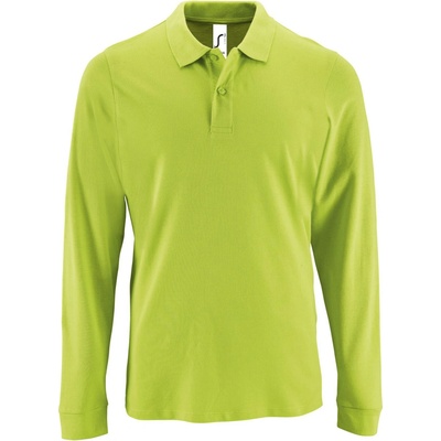 Soľs Perfect Lsl pánske polo tričko dlhý rukáv apple green