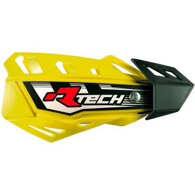 RACETECH (RTECH) chrániče páček FLX CROSS/ENDURO barva žlutá (se 2 typy držáků na řídítka a rukojeti)